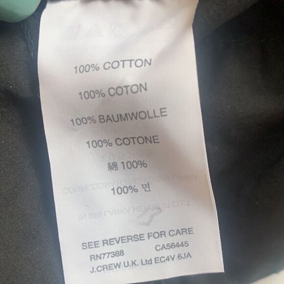 𝅺⭐️j Crew Black Cotton Shirt Dress⭐️ - Picture 6 of 8